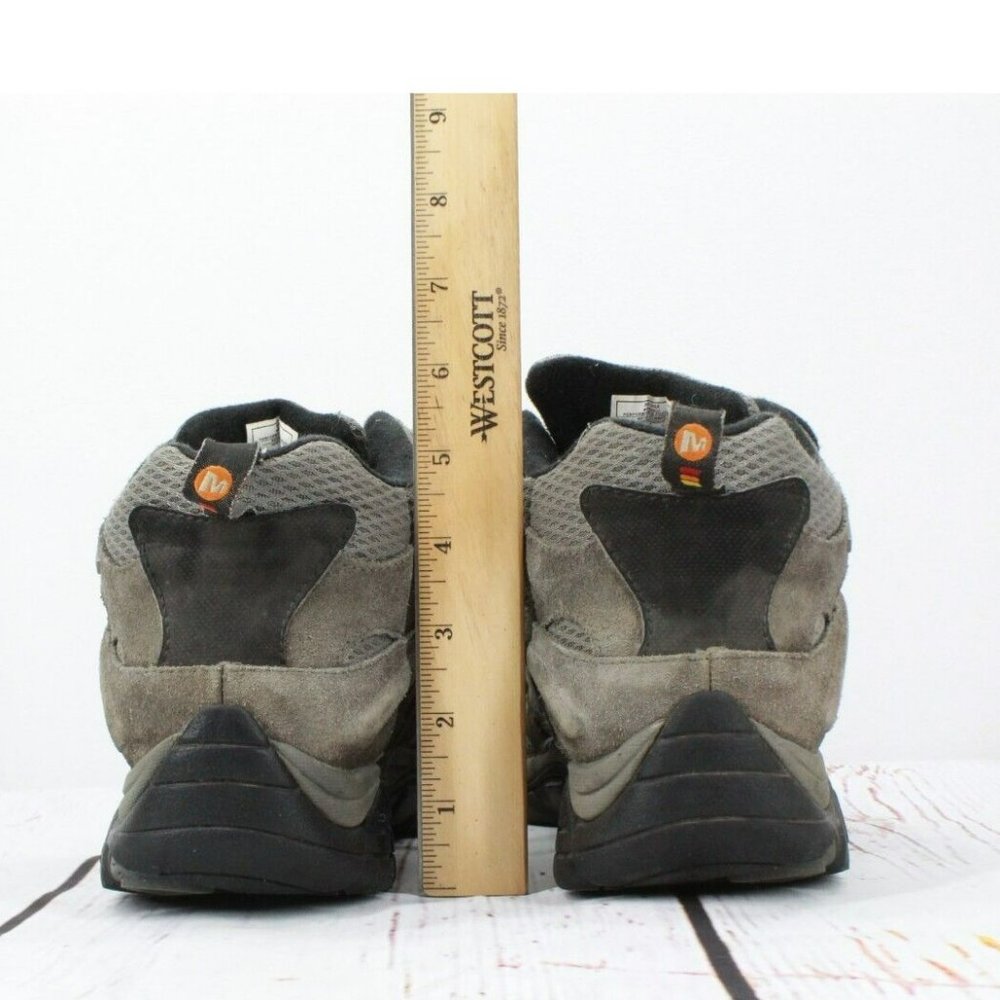 Merrell Beluga Gray Suede & Mesh Waterproof Vibram Sole Hiking Boots Size 7 - Picture 6 of 9